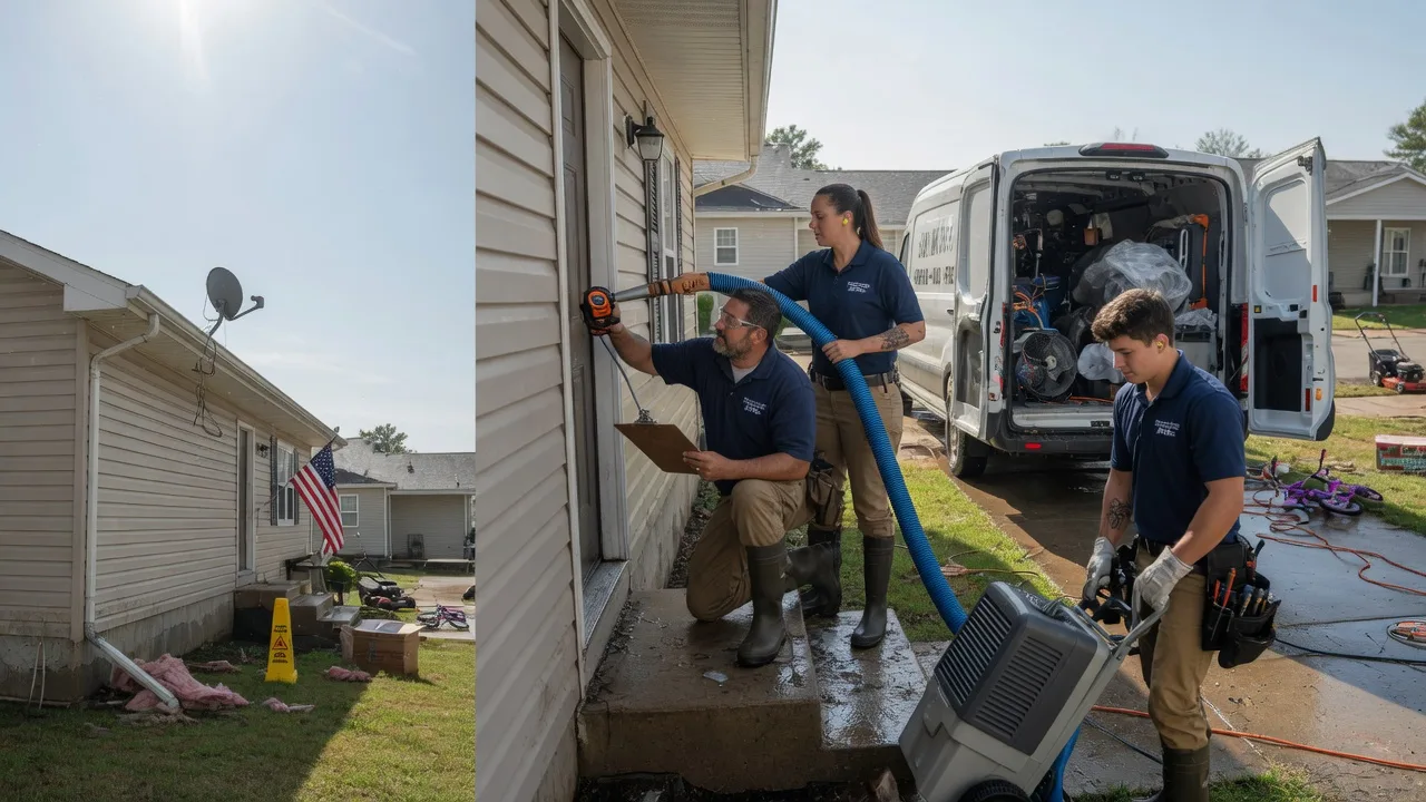 Ceiling Water Damage Restoration in Chadwick, IL near me